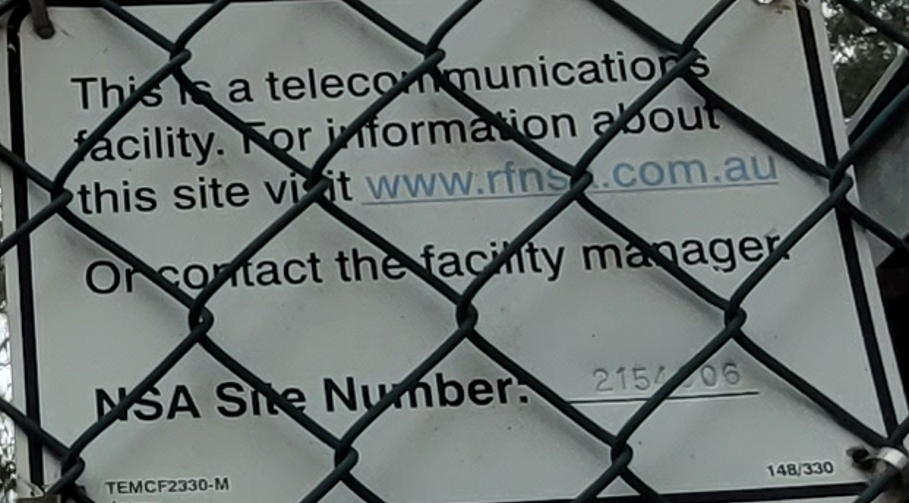 Pancarte NSA Site Number